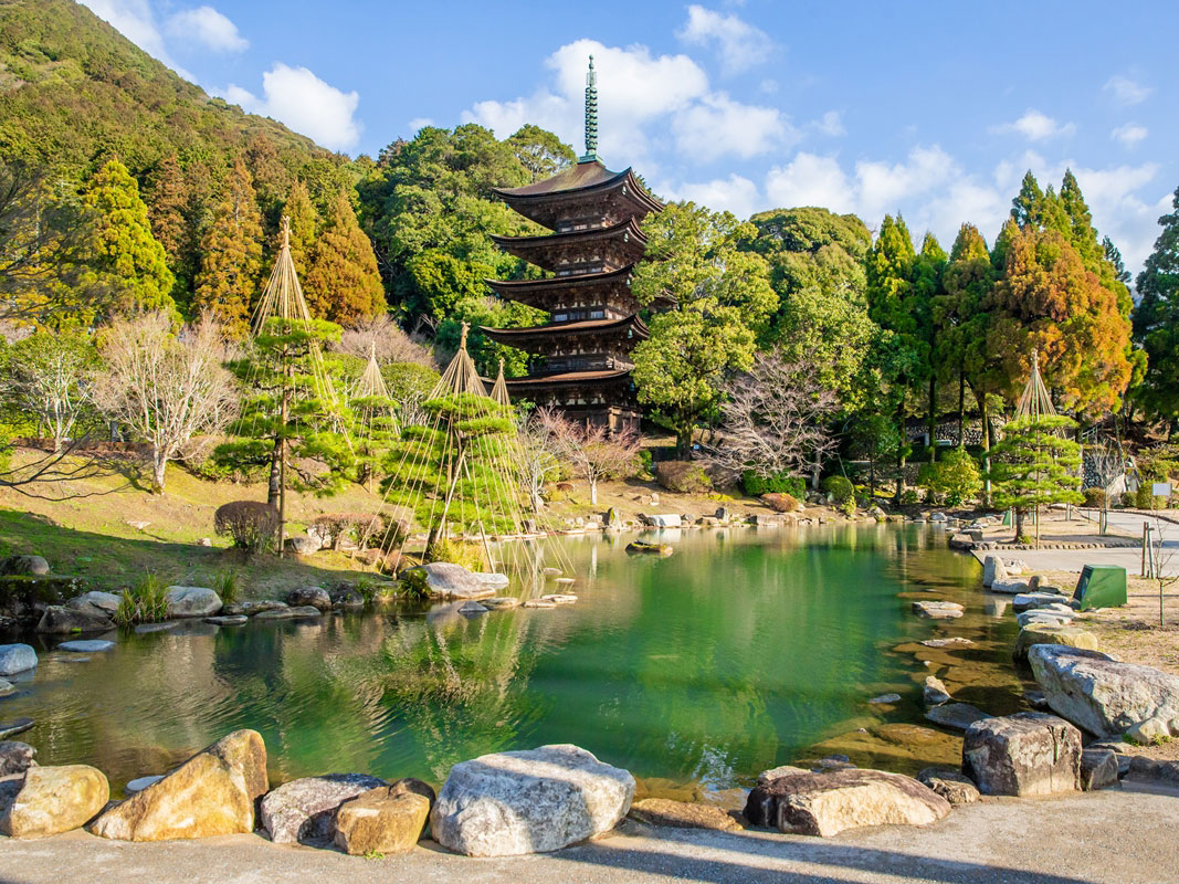 National Treasure Ruriko-ji Five Storey Pagoda_1