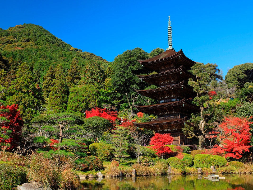 National Treasure Ruriko-ji Five Storey Pagoda_3